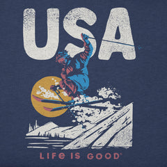 Men's USA Ski Jump Short Sleeve Crusher Tee