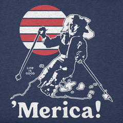 Men's 'Merica Skier Long Sleeve Crusher Tee