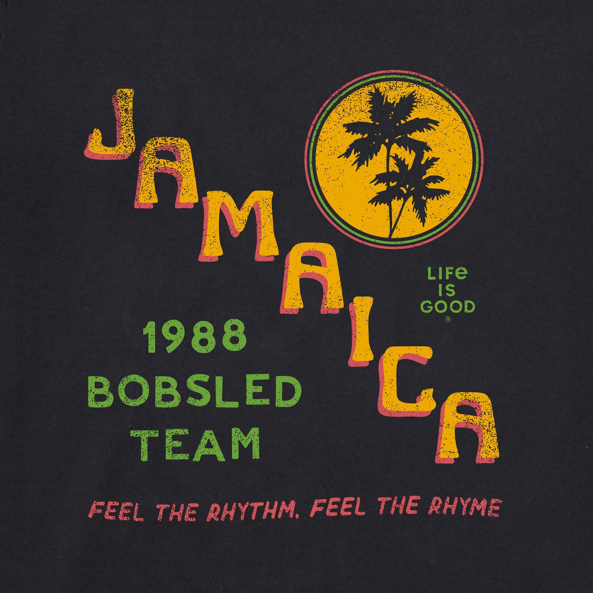 Women's Jamaica Bobsled Team Short Sleeve Crusher Boxy Tee