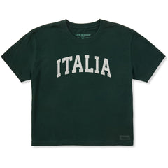 Women's Italia Arch Short Sleeve Crusher Boxy Tee