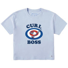Women's Curl Boss Short Sleeve Crusher Boxy Tee