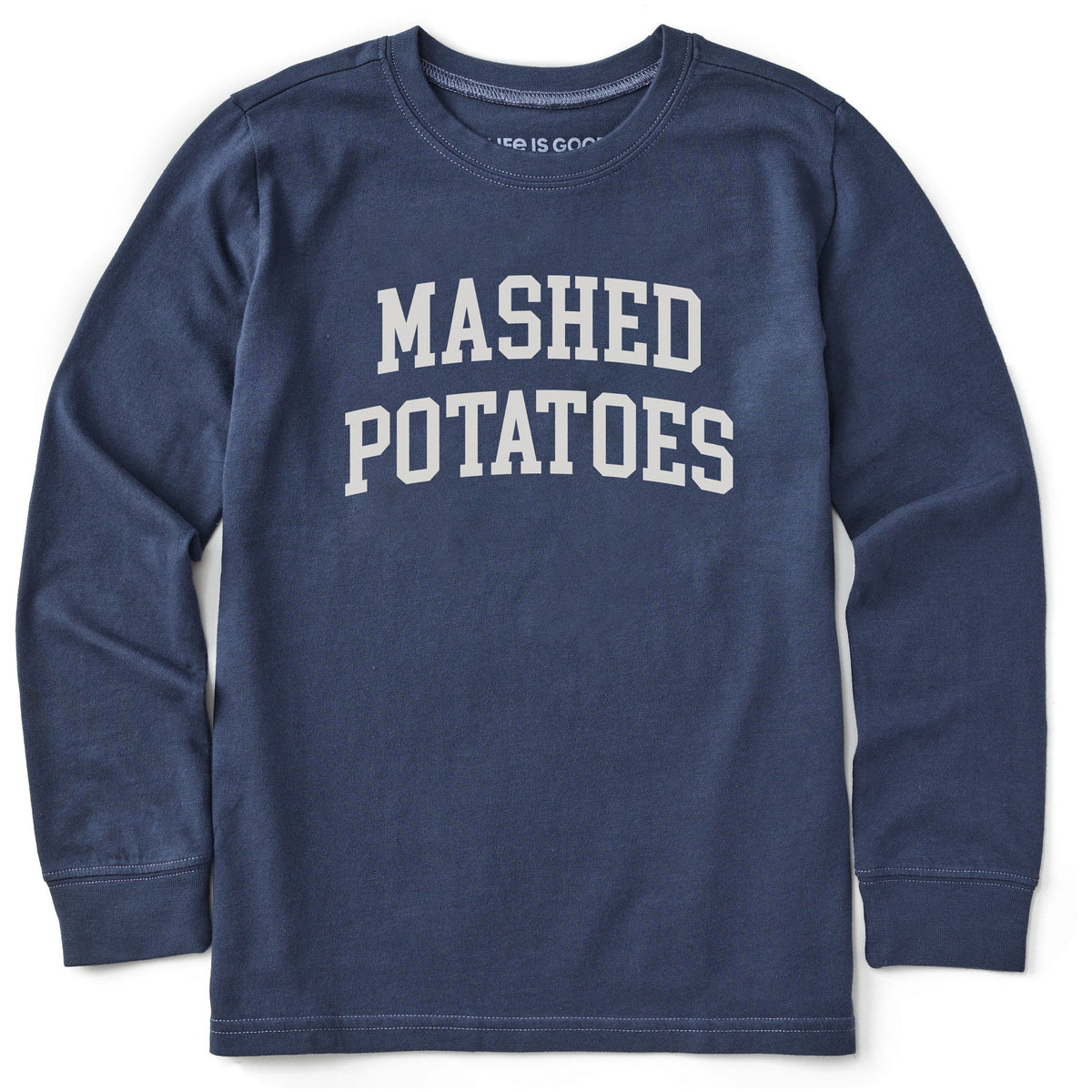 Kids Mashed Potatoes Athletic Arch Long Sleeve Crusher Tee