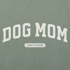 Women's Dog Mom Arch Long Sleeve Crusher Tee