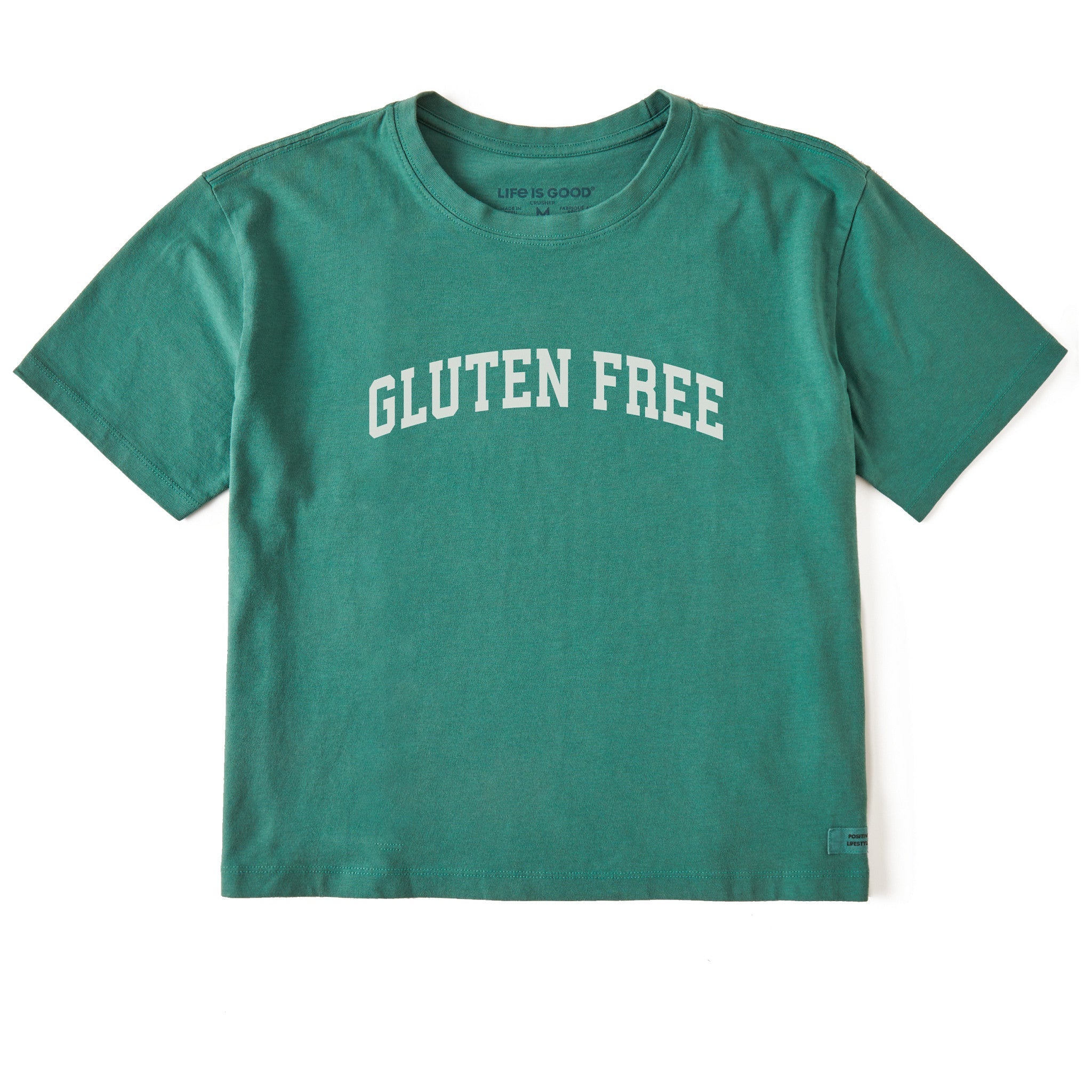Women's Gluten Free Arch Short Sleeve Crusher Boxy Tee