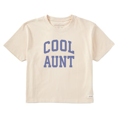 Women's Cool Aunt Arch Short Sleeve Crusher Boxy Tee