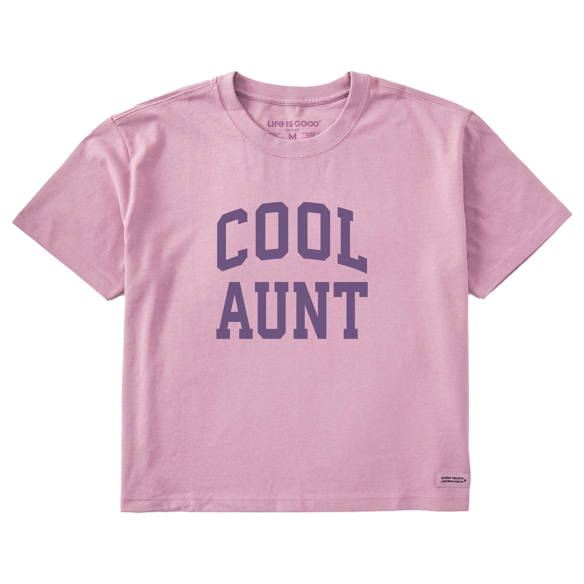 Women's Cool Aunt Arch Short Sleeve Crusher Boxy Tee