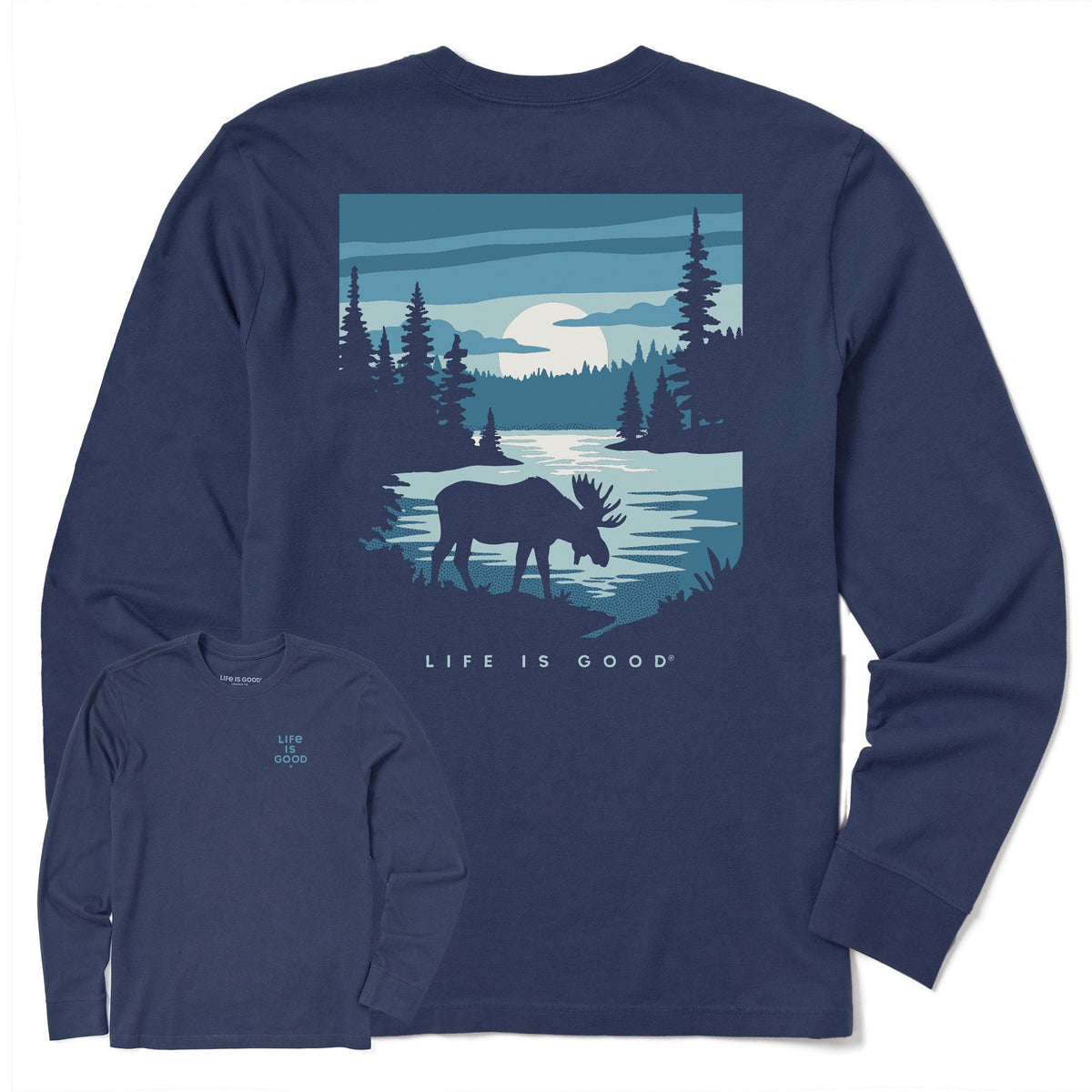 Men's Moose Lake Long Sleeve Crusher Tee