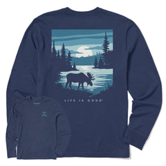 Men's Moose Lake Long Sleeve Crusher Tee