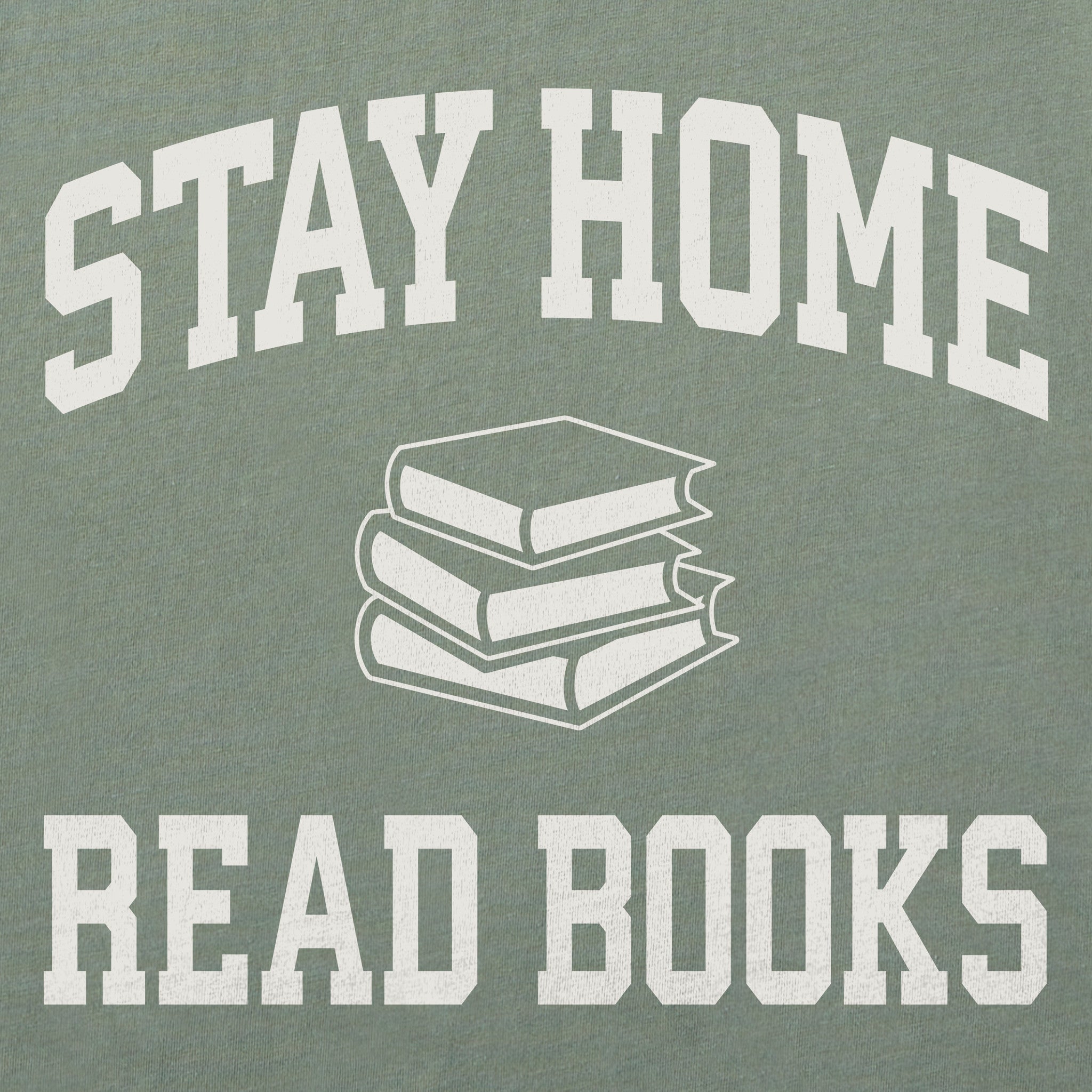 Men's Stay Home Read More Books Arch Short Sleeve Crusher Tee