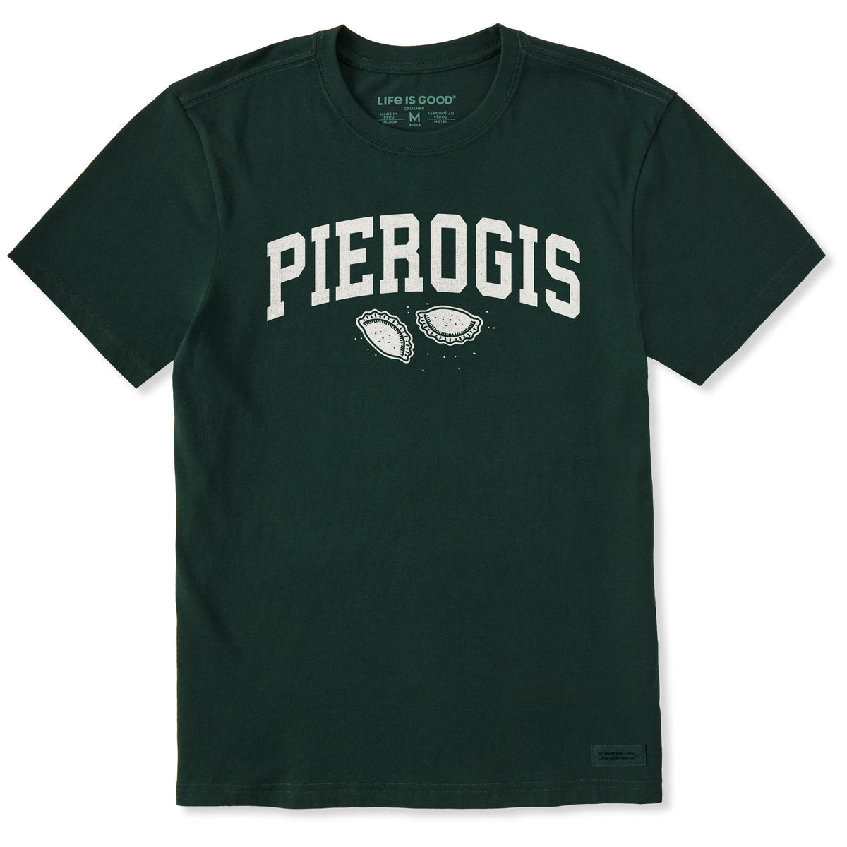 Men's Two Pierogis Arch Short Sleeve Crusher Tee
