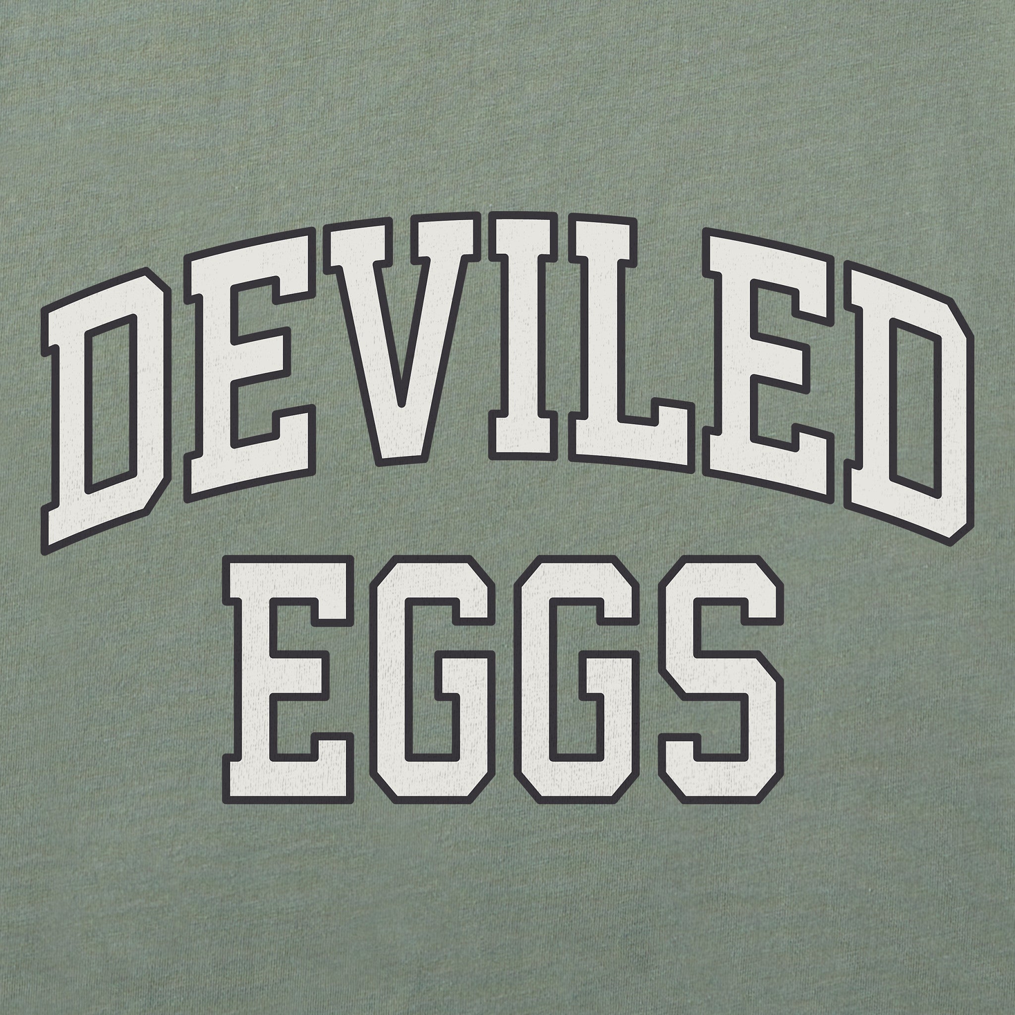 Women's Deviled Eggs Outline Arch Short Sleeve Crusher Tee