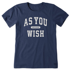 Women's As You Wish Arch Short Sleeve Crusher Tee