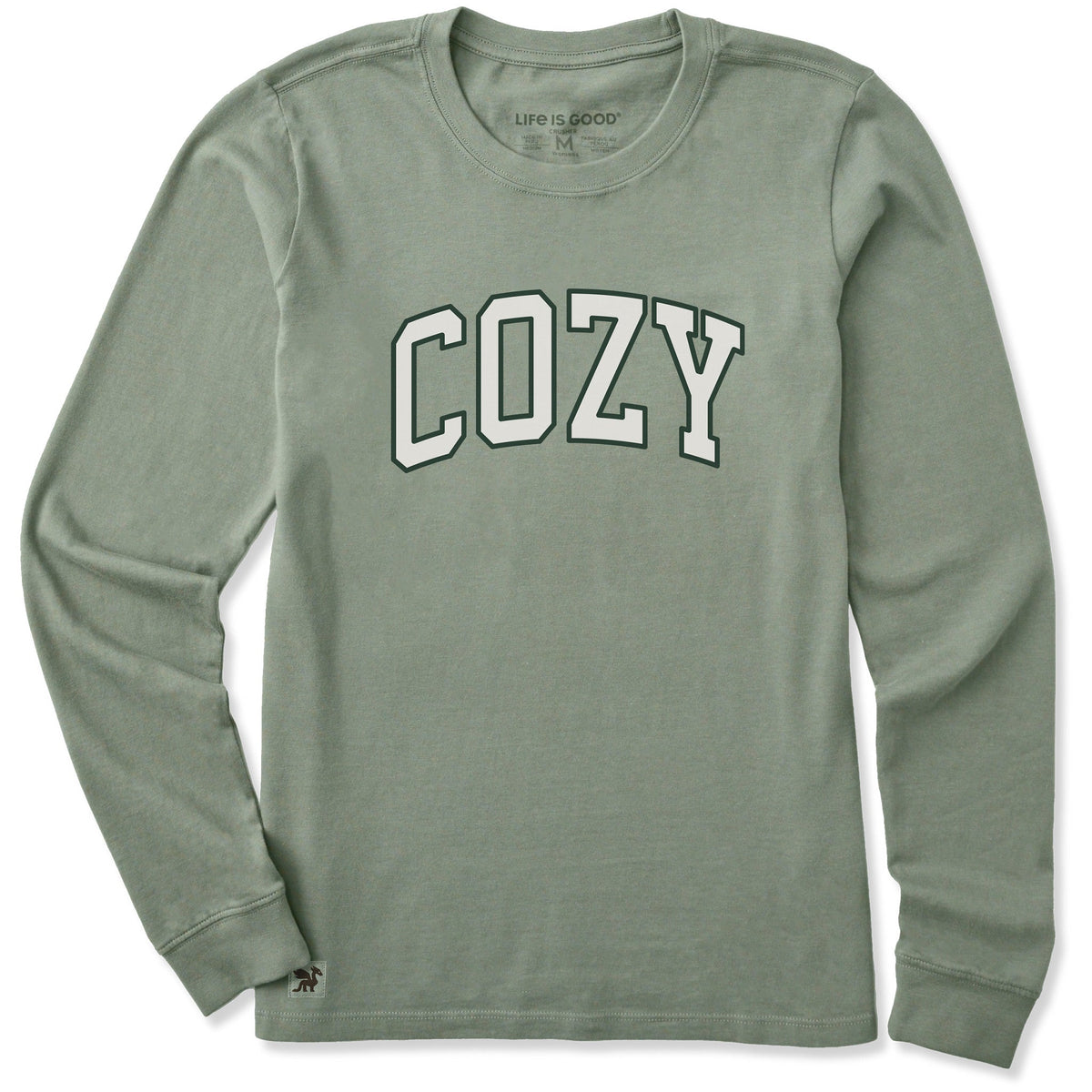Women's Cozy Outline Arch Long Sleeve Crusher Tee