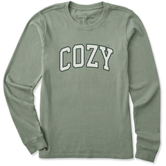 Women's Cozy Outline Arch Long Sleeve Crusher Tee