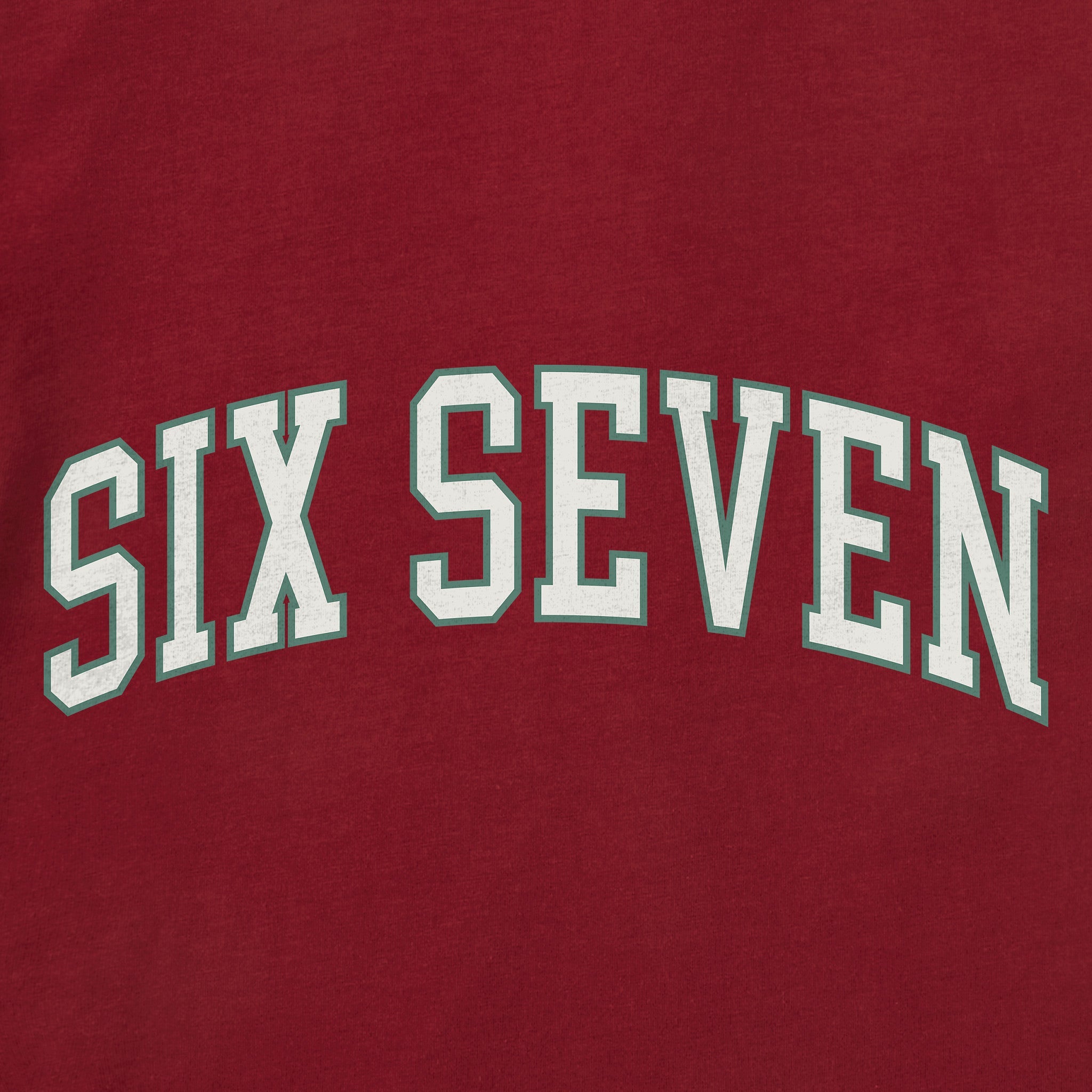 Men's Six Seven Outline Arch Long Sleeve Crusher Tee