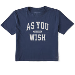 Women's As You Wish Arch Short Sleeve Crusher Boxy Tee