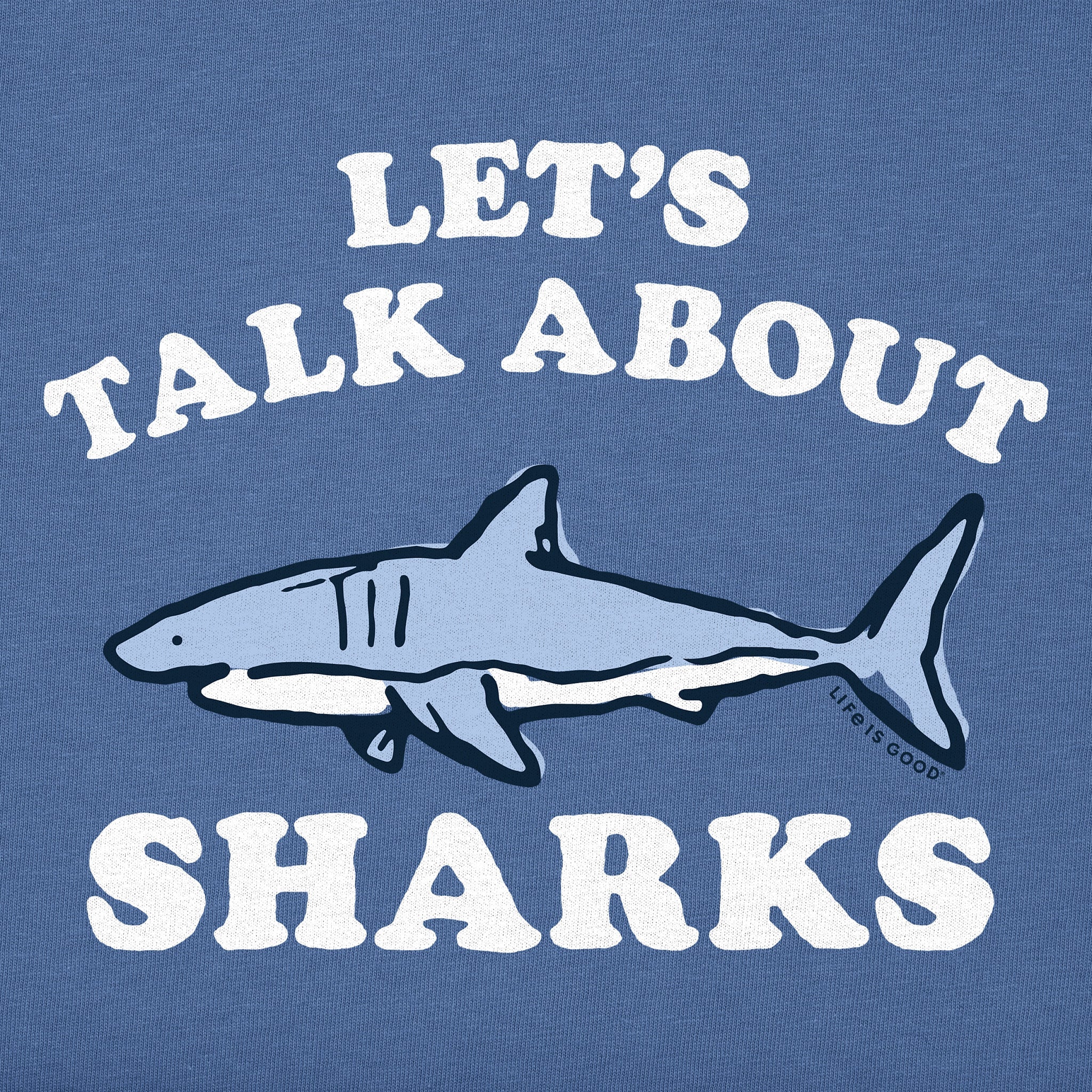 Kids Let's Talk About Sharks Short Sleeve Crusher Tee