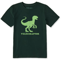 Kids Velociraptor Short Sleeve Crusher Tee