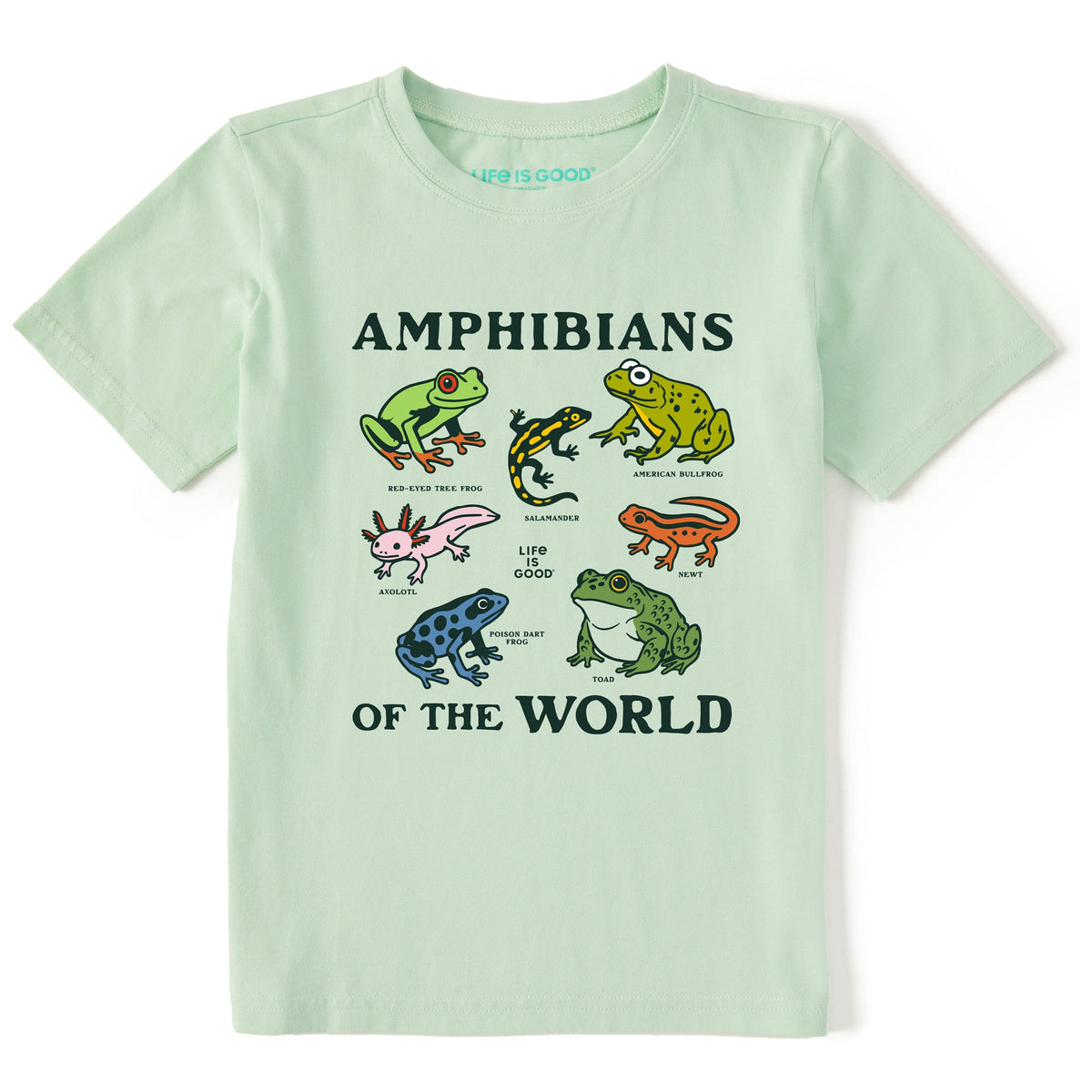 Kids Amphibians of the World Short Sleeve Crusher Tee