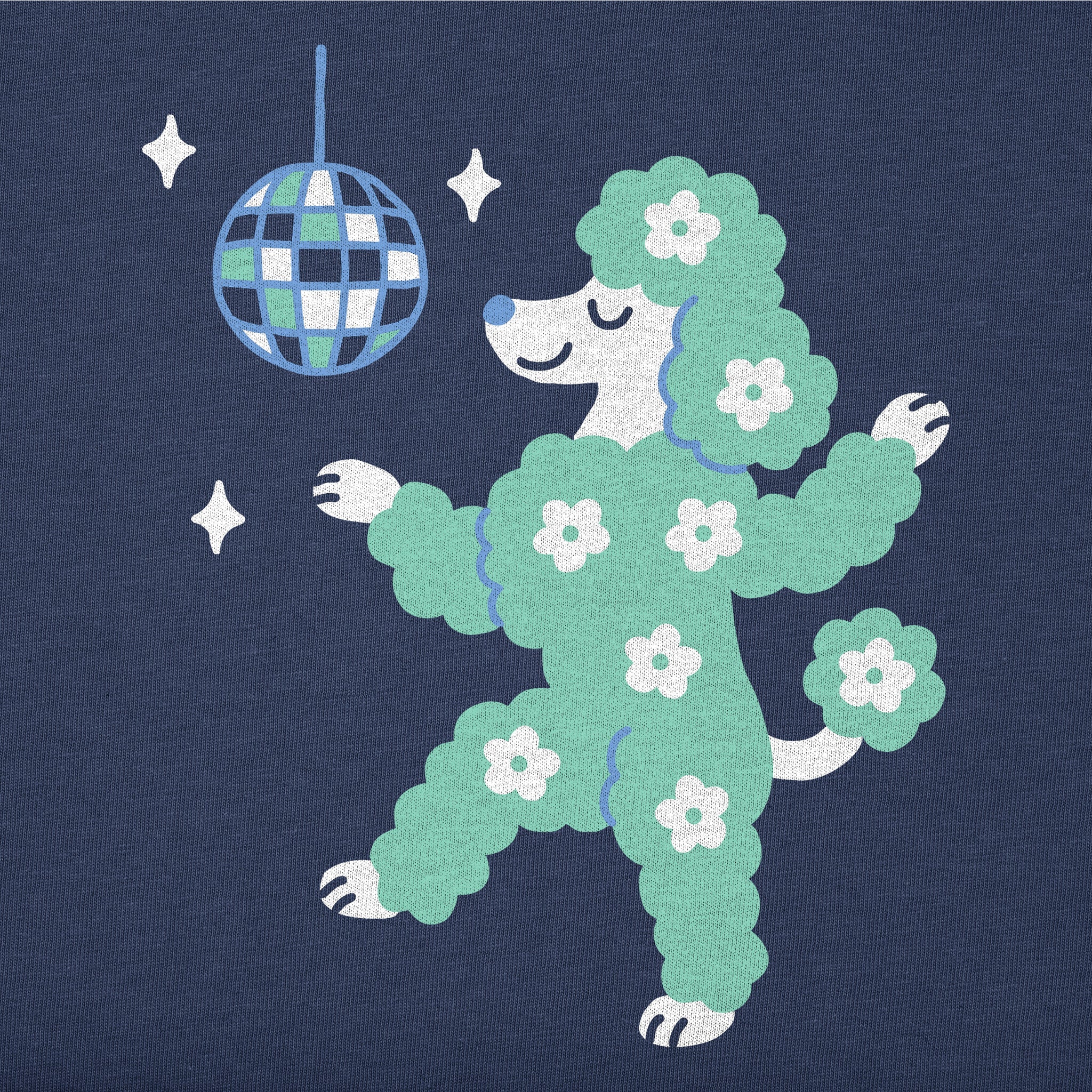 Kids Poodle Disco Short Sleeve Crusher Tee