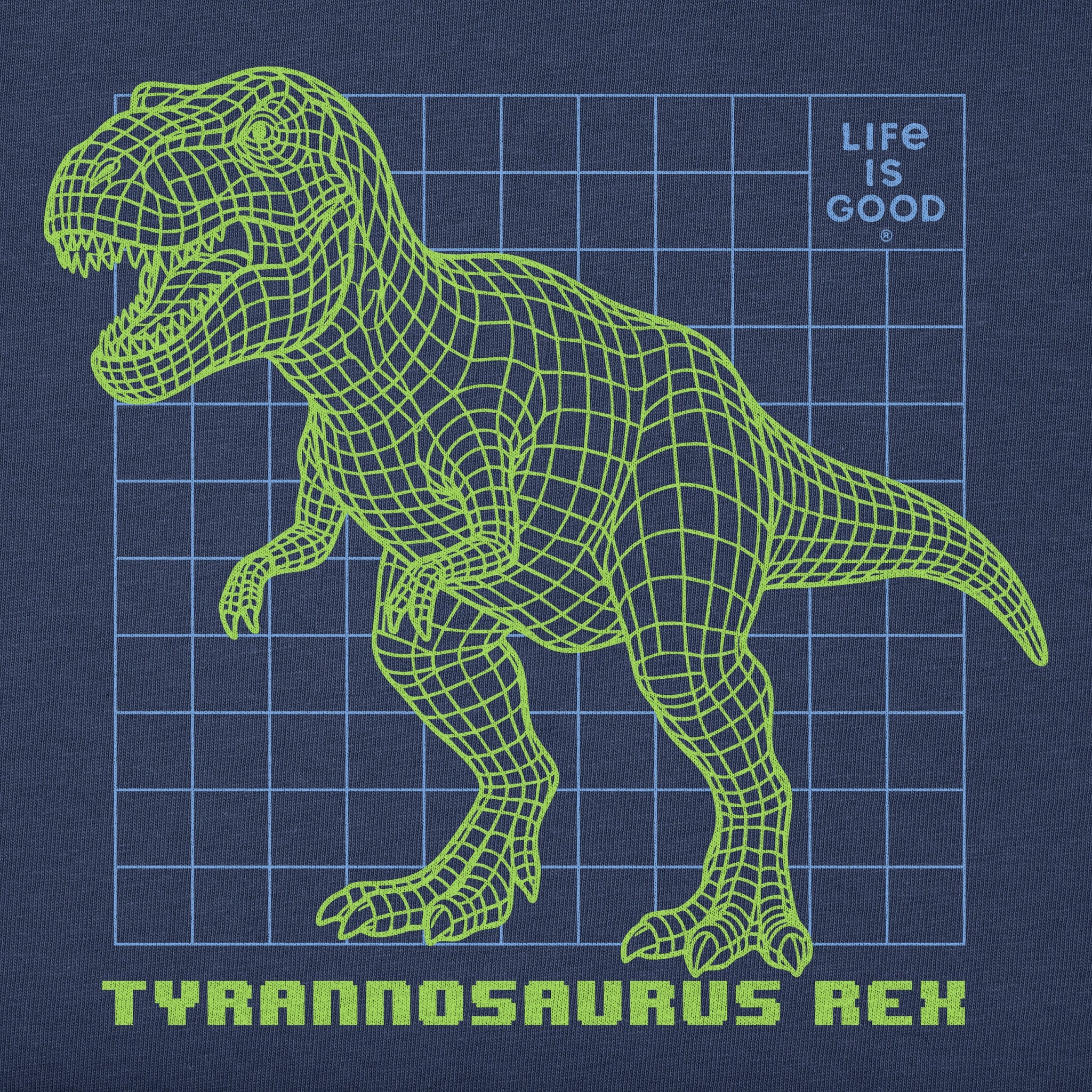 Kids Techno T Rex Short Sleeve Crusher Tee