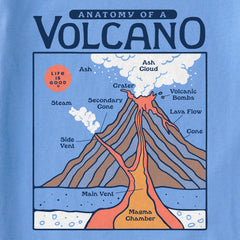 Kids Anatomy of a Volcano Short Sleeve Crusher Tee
