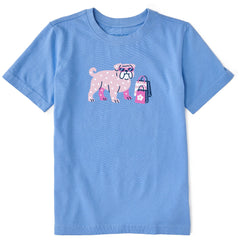Kids Shopping Bulldog Short Sleeve Crusher Tee
