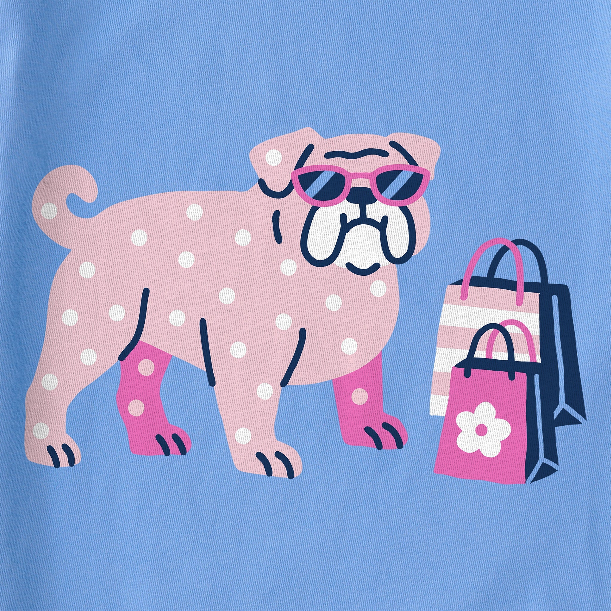 Kids Shopping Bulldog Short Sleeve Crusher Tee