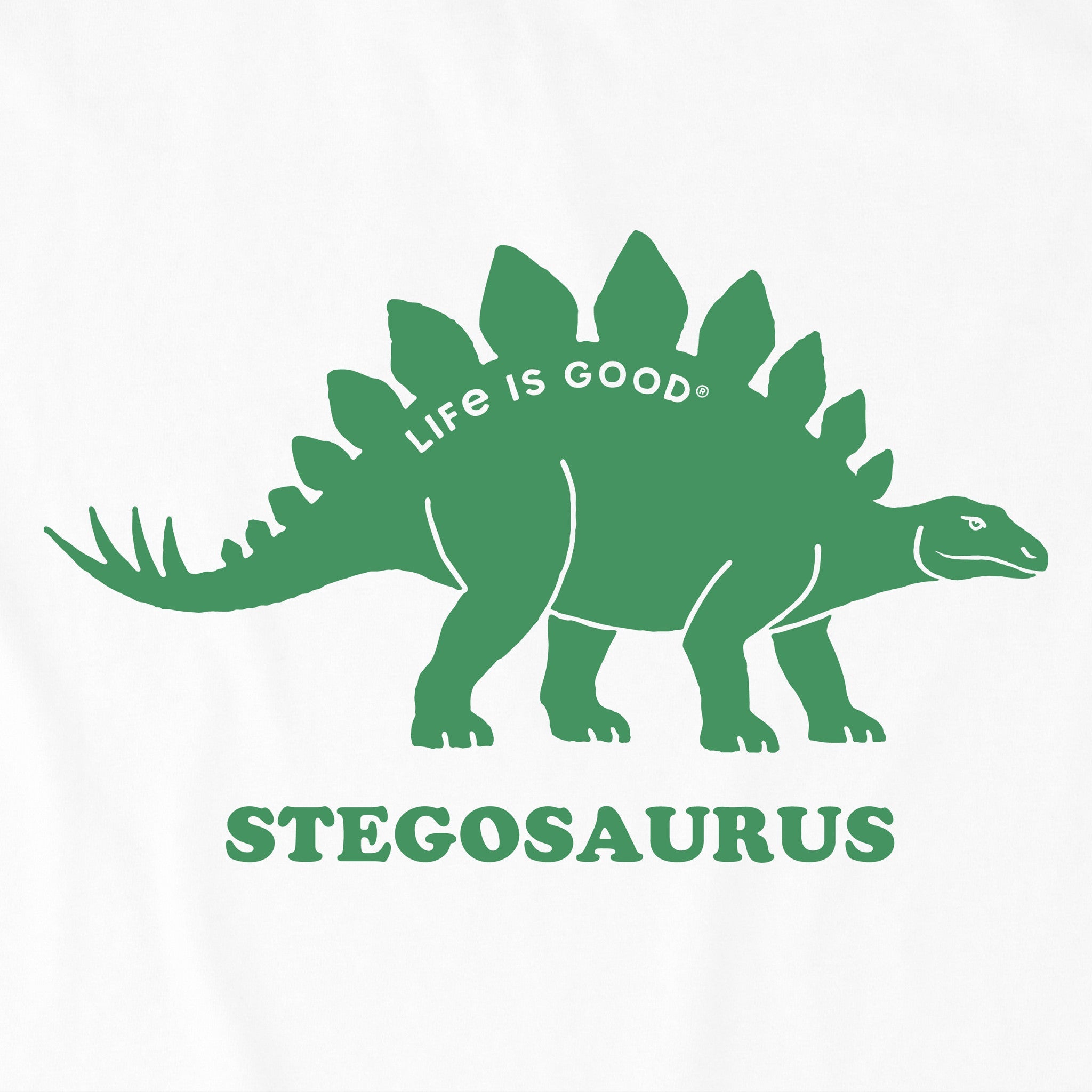 Kids Stegosaurus Short Sleeve Crusher Tee