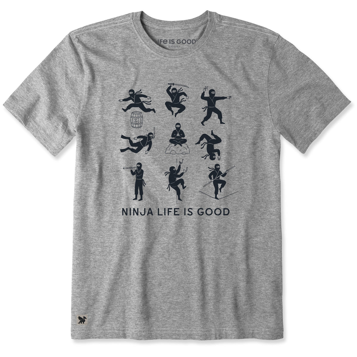 Men's Ninja Life is Good Short Sleeve Crusher Tee