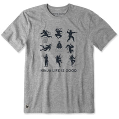 Men's Ninja Life is Good Short Sleeve Crusher Tee