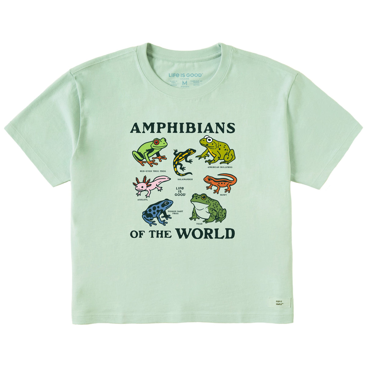 Women's Amphibians of the World Short Sleeve Crusher Boxy Tee