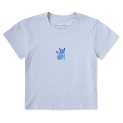 Women's Frenchie Flowers Crusher-LITE Shrunken Tee