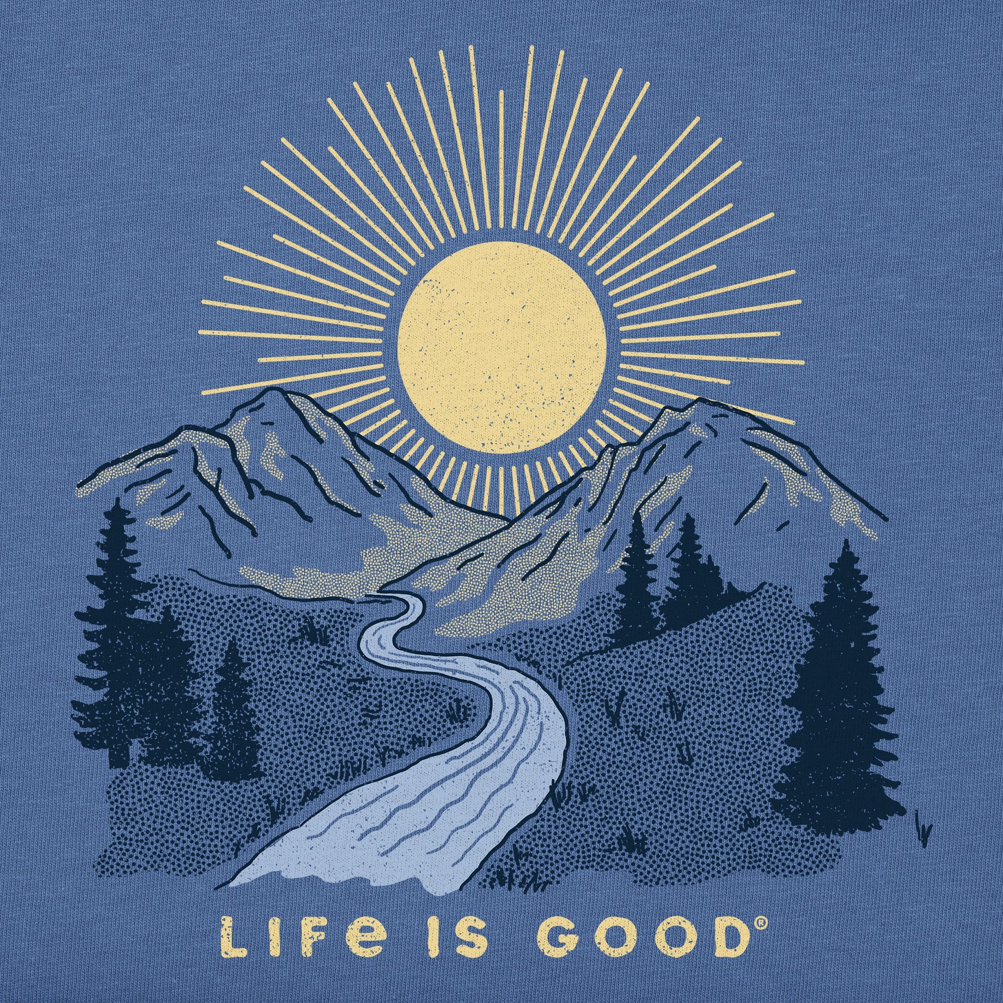 Men's A Mountain Sunrise Short Sleeve Crusher Tee