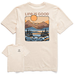 Men's A Mountain Sunset Short Sleeve Crusher Tee