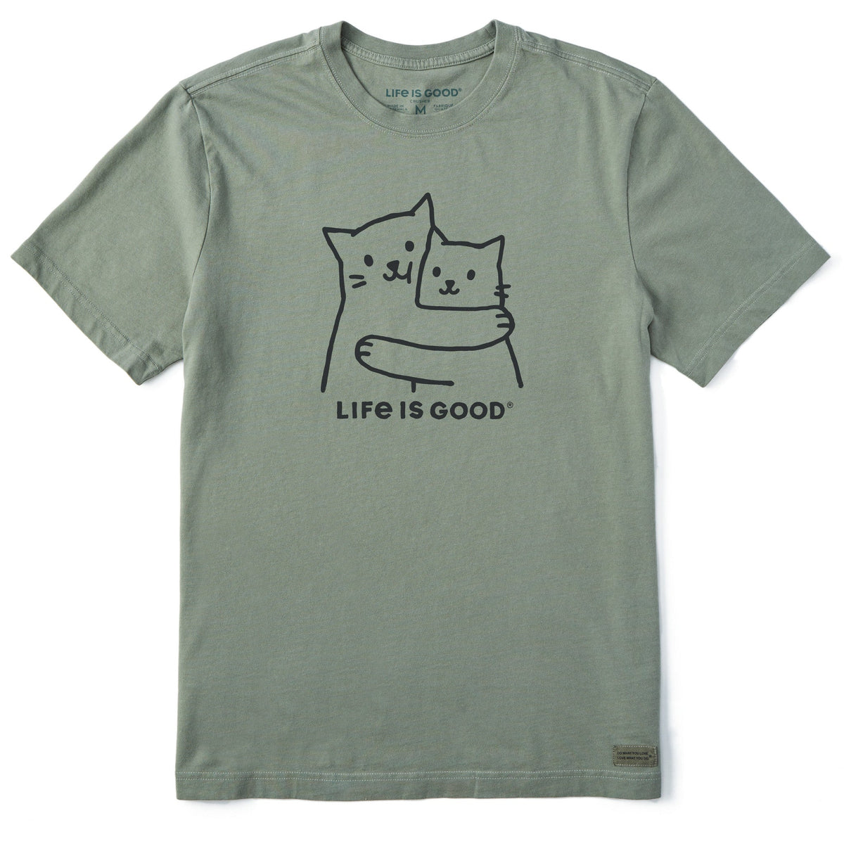 Men's Hugging Cats Short Sleeve Crusher Tee