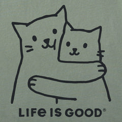 Men's Hugging Cats Short Sleeve Crusher Tee