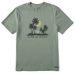 Men's A Beach Sunset Short Sleeve Crusher Tee