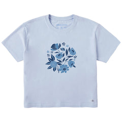 Women's Floral Arrangement Short Sleeve Crusher Boxy Tee