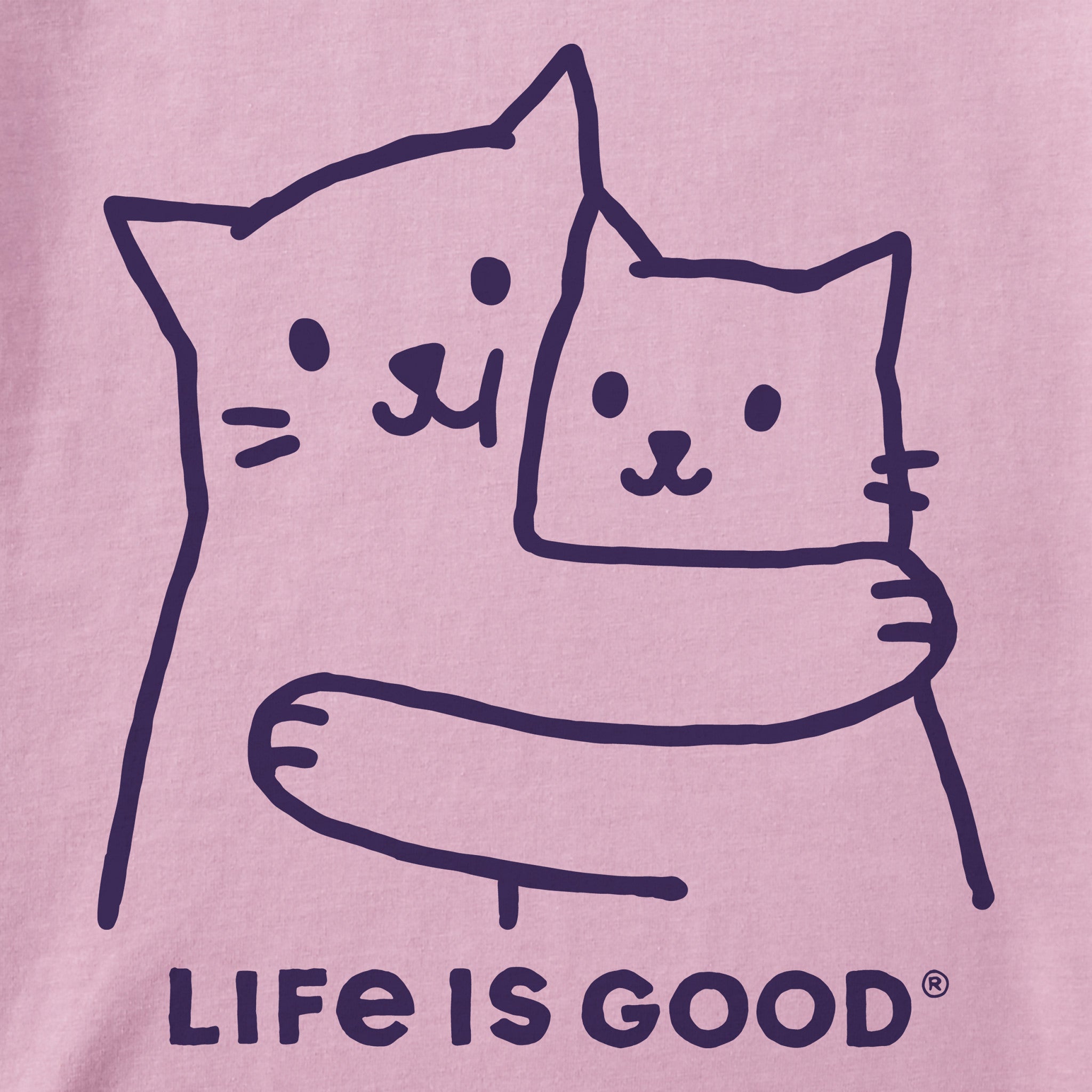 Women's Hugging Cats Short Sleeve Crusher Boxy Tee