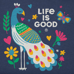 Women's It's a Peacock Short Sleeve Crusher Boxy Tee