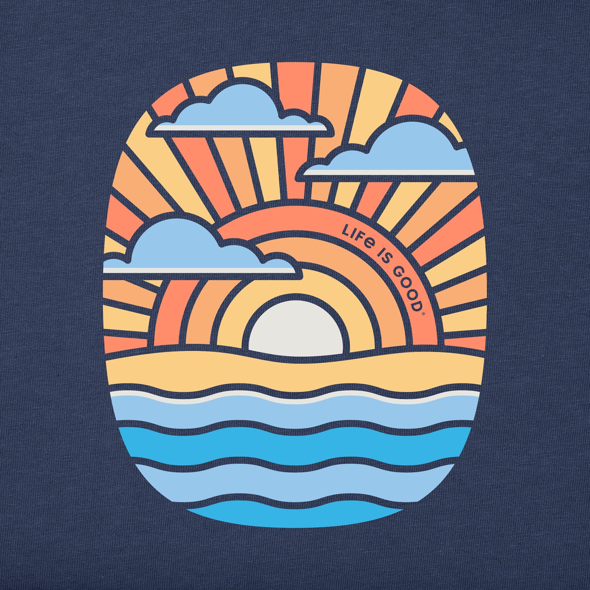 Women's Graphic Sunset Short Sleeve Crusher Tee