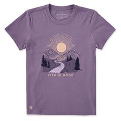 Women's A Mountain Sunrise Short Sleeve Crusher Tee
