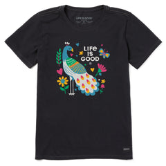 Women's It's a Peacock Short Sleeve Crusher Tee