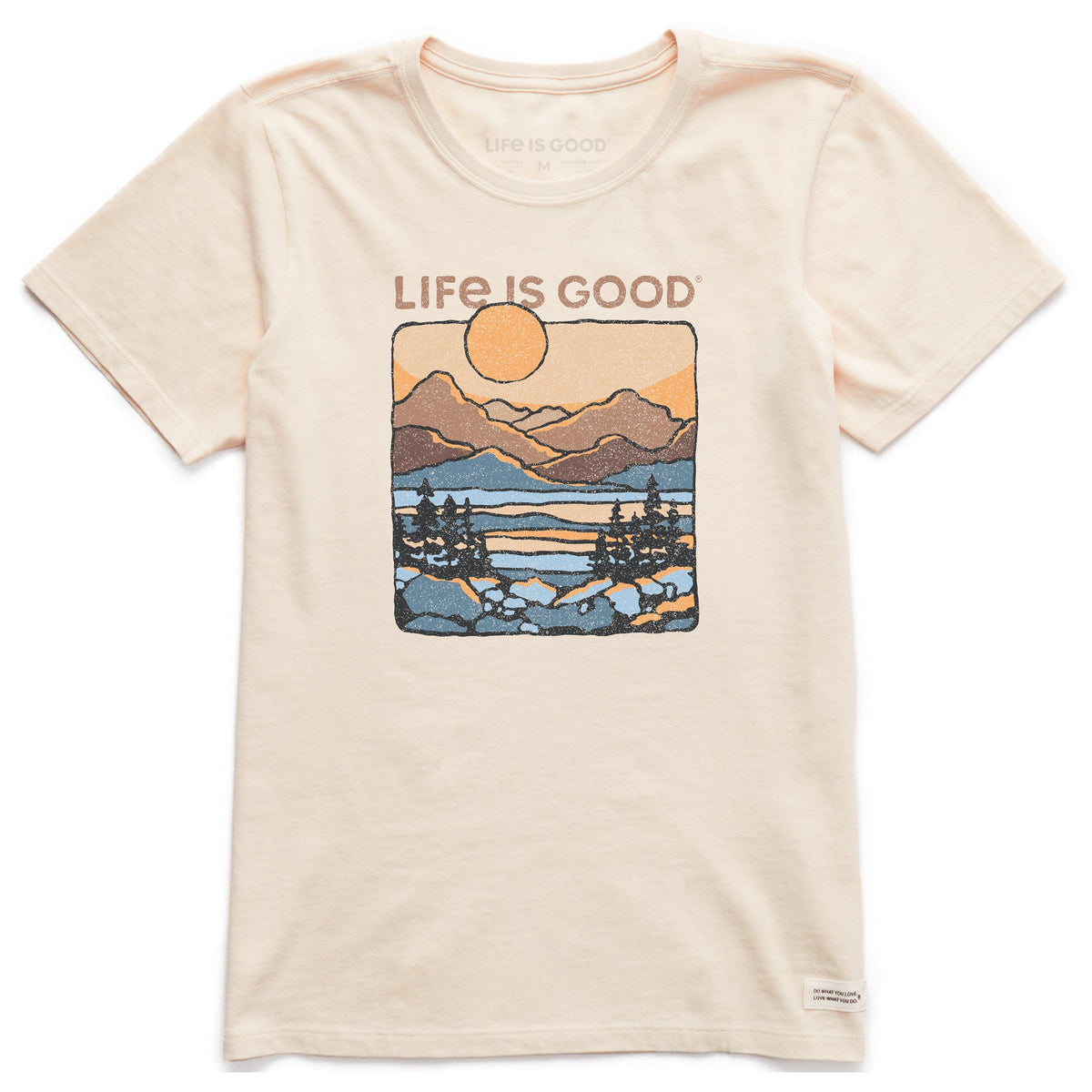Women's A Mountain Sunset Short Sleeve Crusher Tee