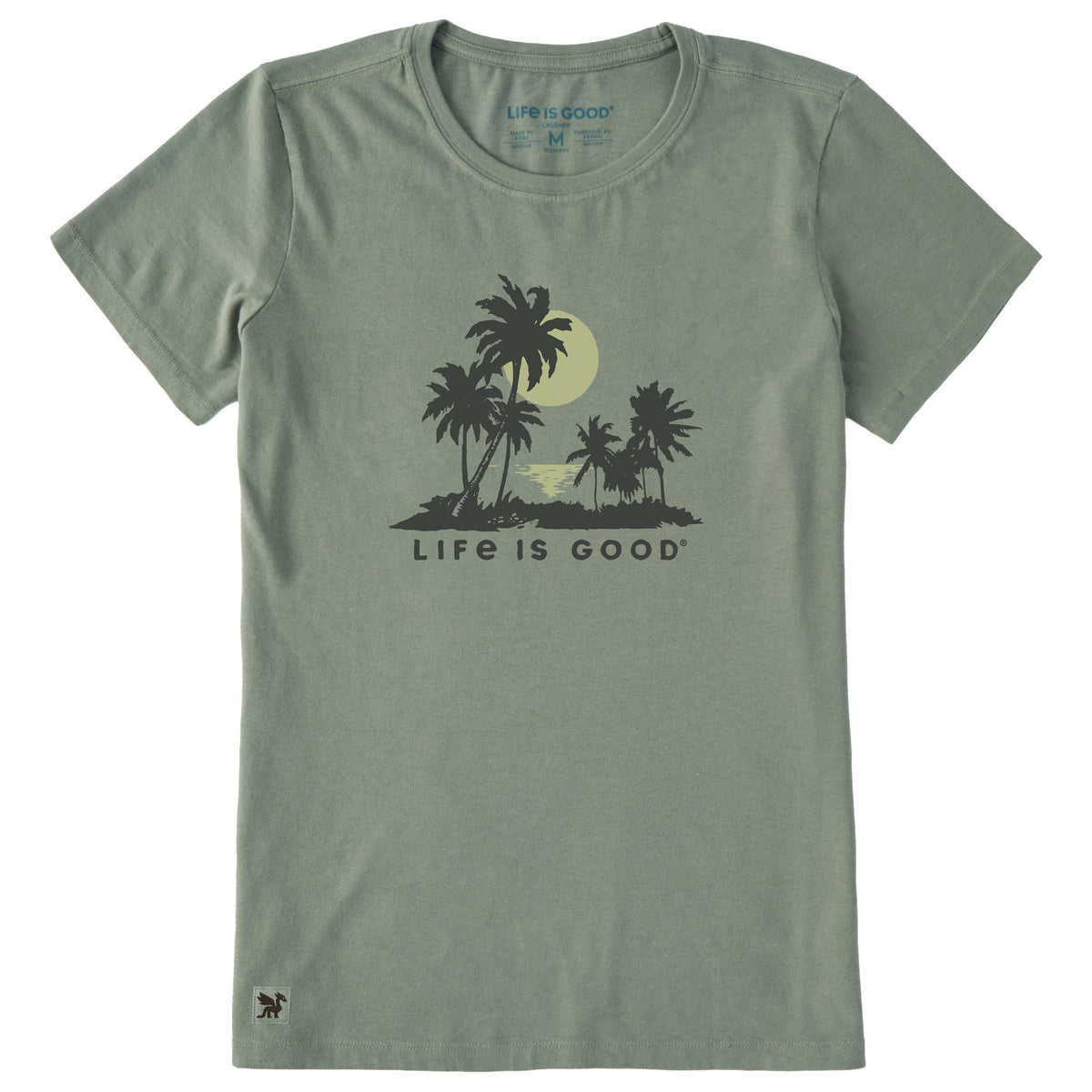 Women's A Beach Sunset Short Sleeve Crusher Tee