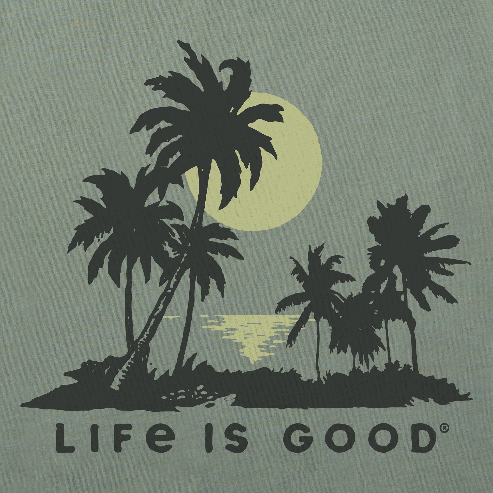 Women's A Beach Sunset Short Sleeve Crusher Tee