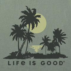 Women's A Beach Sunset Short Sleeve Crusher Tee