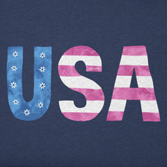 Kids USA Daisy Watercolor Short Sleeve Crusher Tee