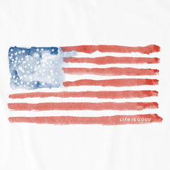 Kids Watercolor Flag Short Sleeve Crusher Tee